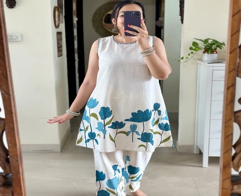 Premium Flex Print Kurti with Pant Sets